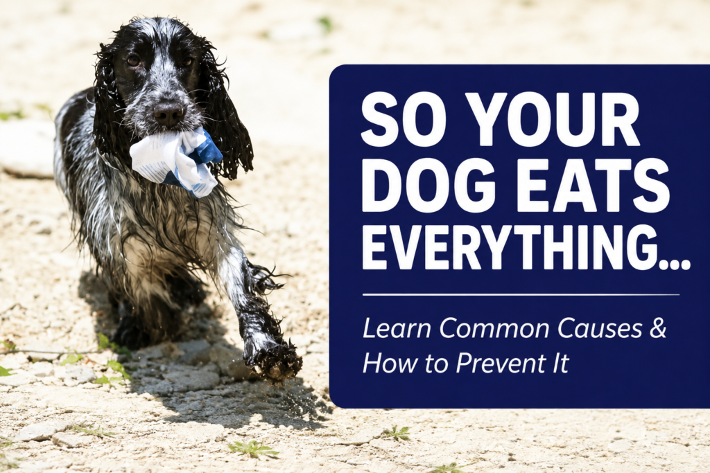 My dog eats everything off the ground