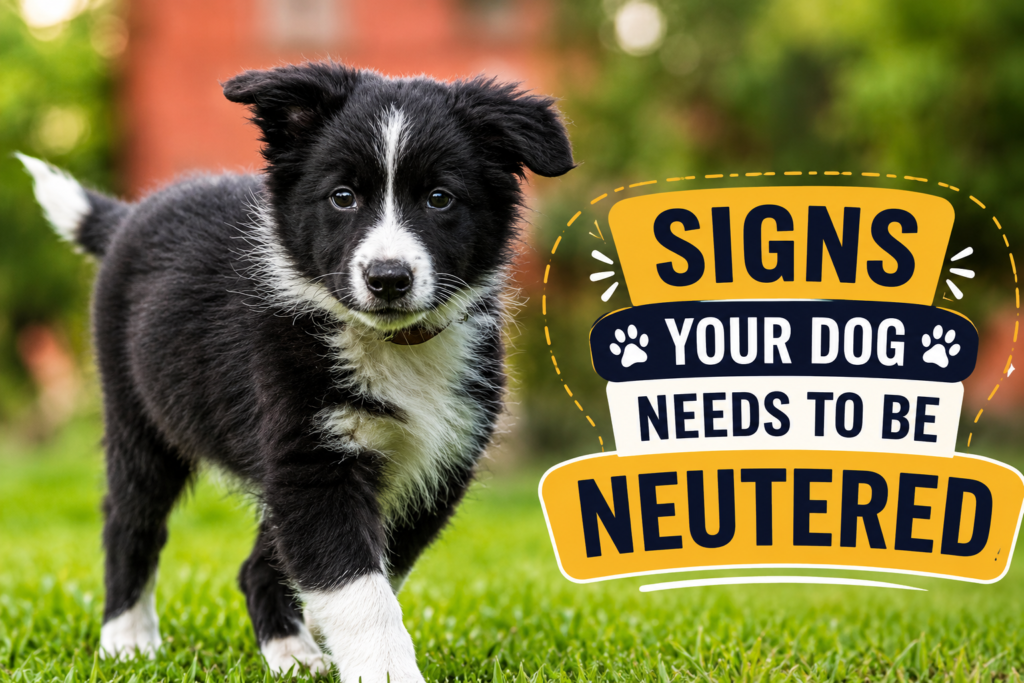 signs your dog needs to be neutered