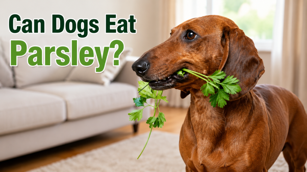 Can dogs eat parsley? 