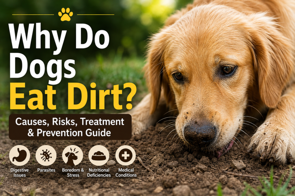 why do dogs eat dirt?