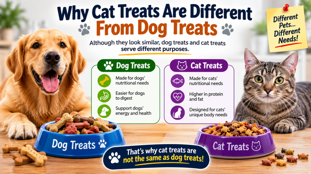 Can dogs eat cat treats?