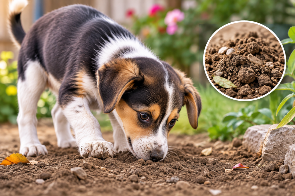 Why do dogs eat dirt?